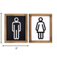 Set of Two His and Hers Bathroom Wall Art - Almondscove