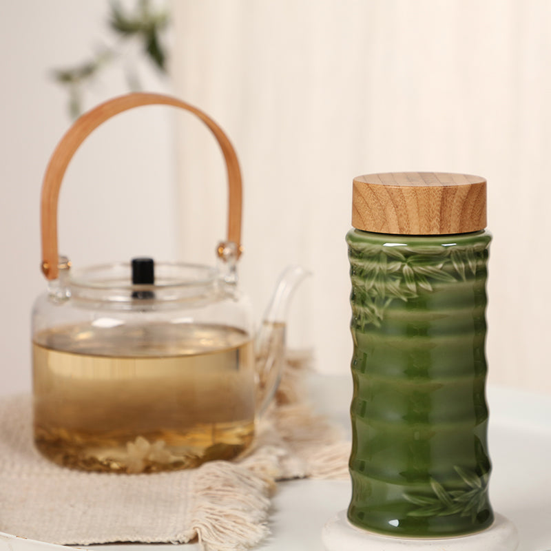 Bamboo Joint Tea Travel Mug  (Double Wall) - Almondscove