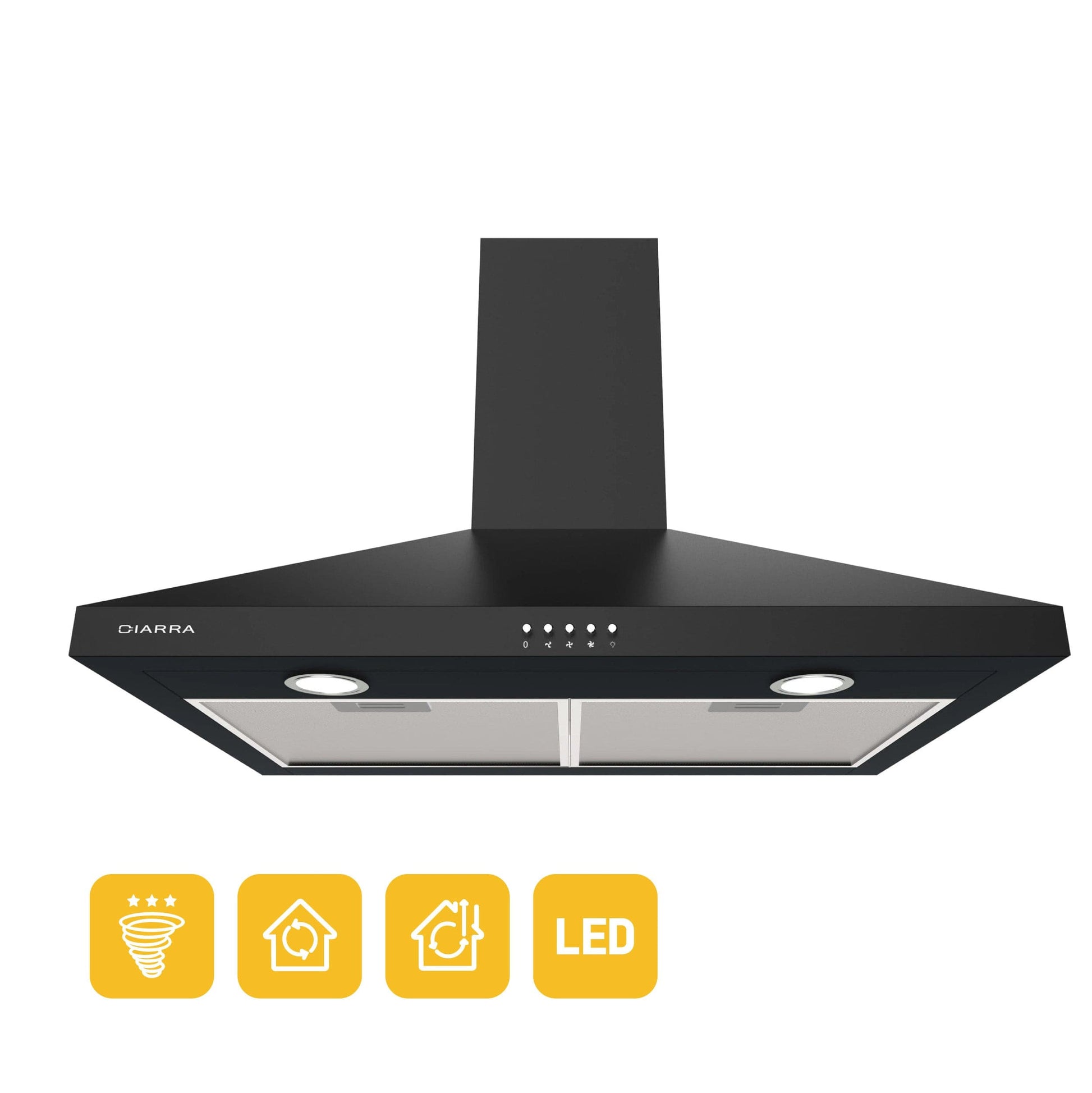 CIARRA 30 Inch Wall Mount Range Hood with 3-speed Extraction CAB75206P-OW - Almondscove