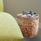 Rustic Water Hyacinth Vanity Bathroom Set, Set of 4 - Magazine Basket, Tissue Roll Holder, Tissue Box Cover, and Wastebasket - Almondscove