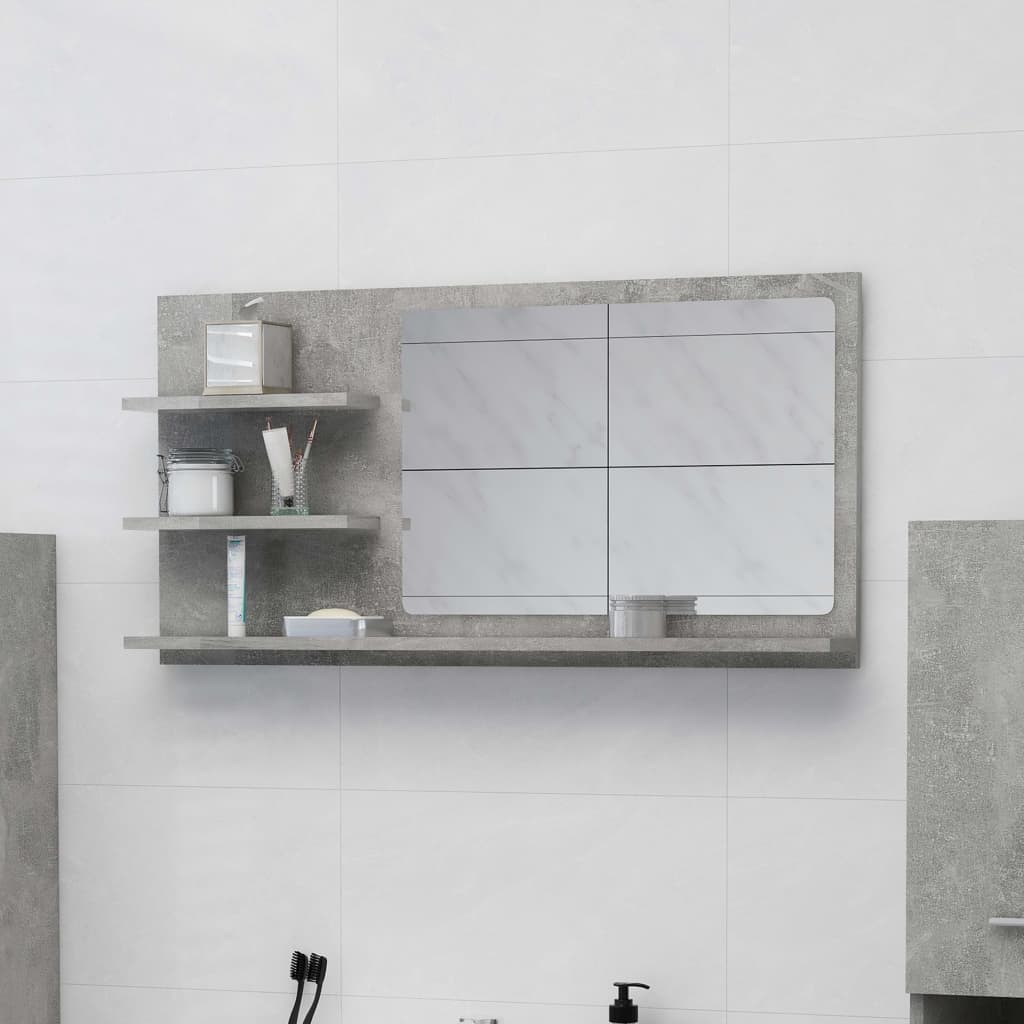 Bathroom Mirror Chipboard Washroom Wall Home Furniture Multi Colors - Almondscove