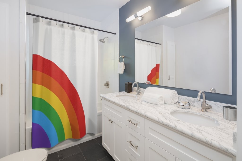 Rainbow Shower Curtains Home Decor - Almondscove