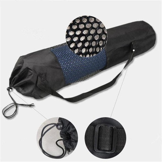 Black Outdoor Yoga Mat Roller storage Bag - Almondscove