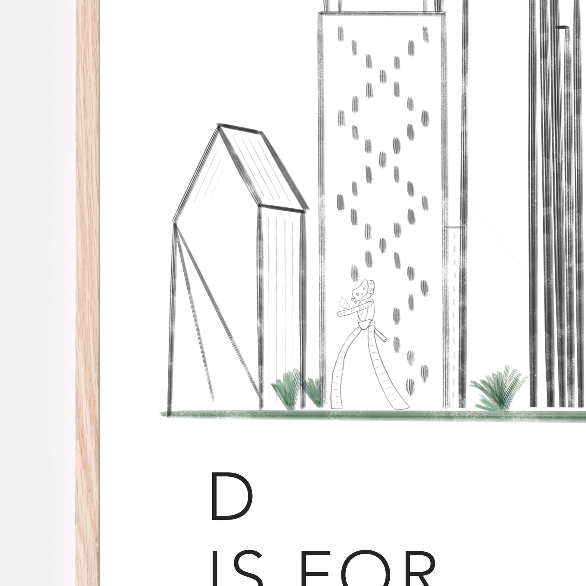D is for Dallas Art Print - Almondscove