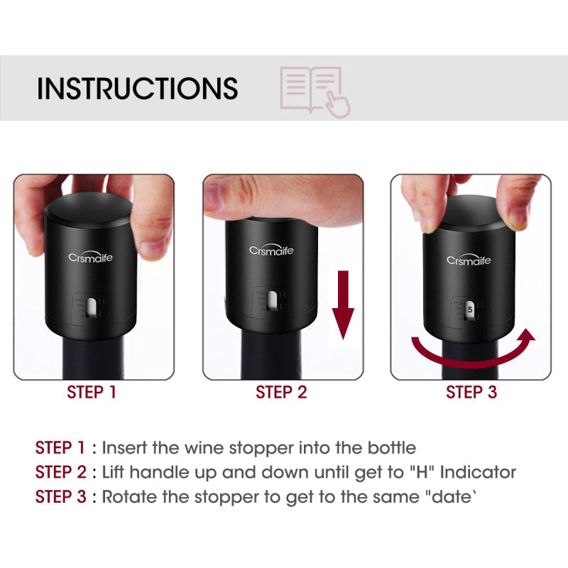 Vacuum Wine Bottle Stopper Vacuum - Almondscove