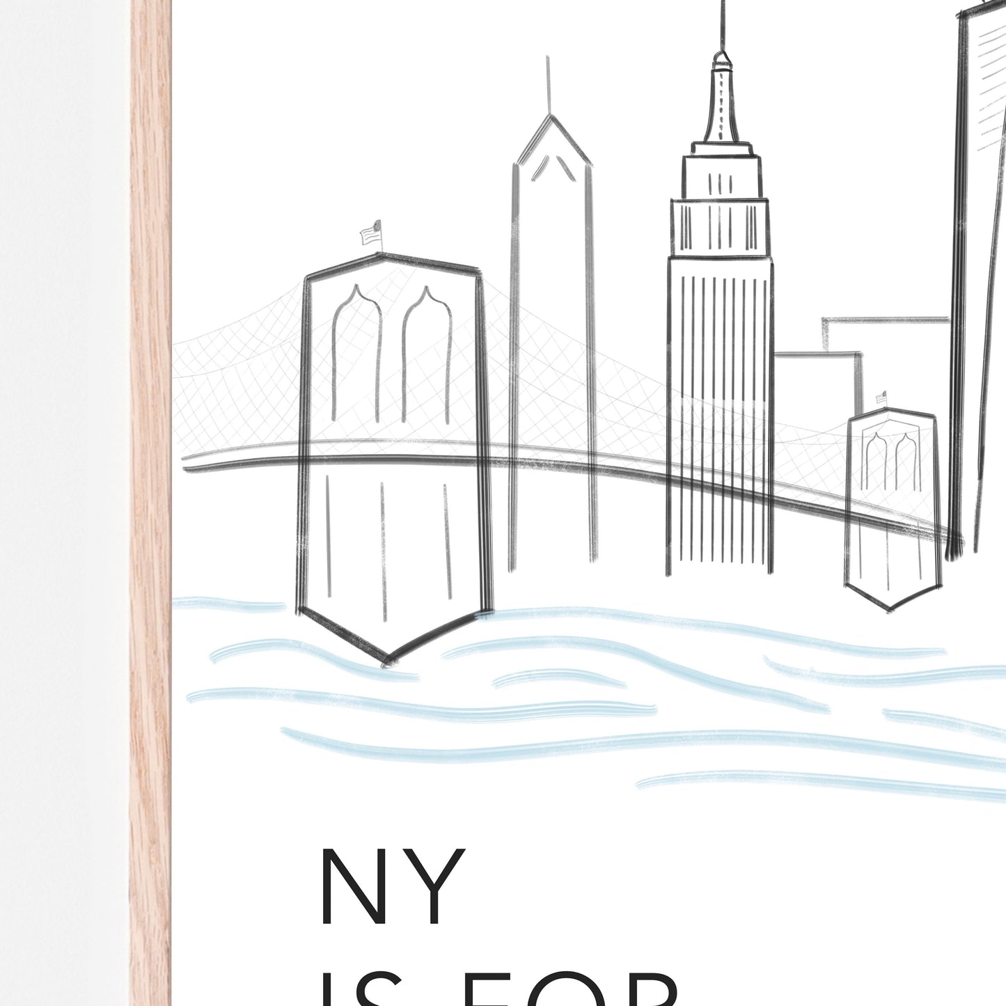 NY is for New York Art Print - Almondscove
