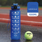 ZOMAKE 32oz Motivational Water Bottle with Time Marker