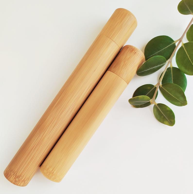 Bamboo Toothbrush Case - Almondscove