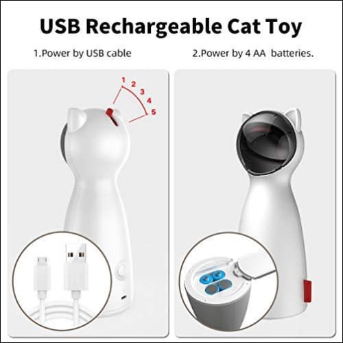 Interactive Laser 360 Degree Rotation Electronic Cat Toy - Almondscove