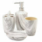 Gray Marble Porcelain Bath Accessory Set - Almondscove